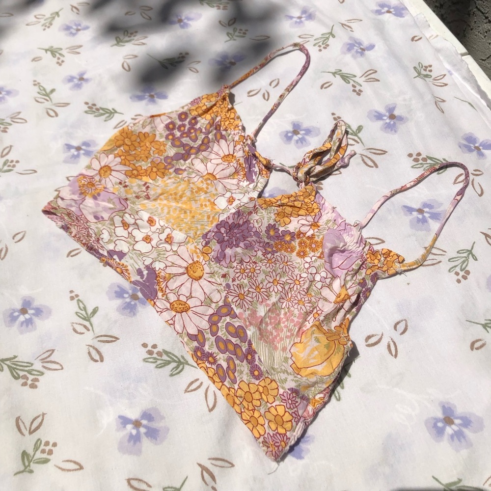 floral crop top